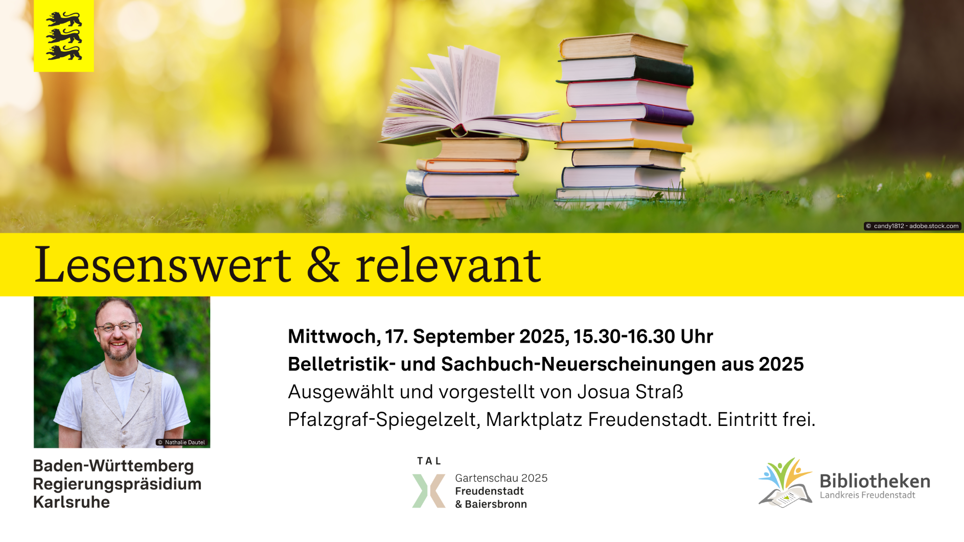 Auf diesem Bild sehen Sie das Werbemotiv Neuerscheinungen Belletristik- und Sachbuch