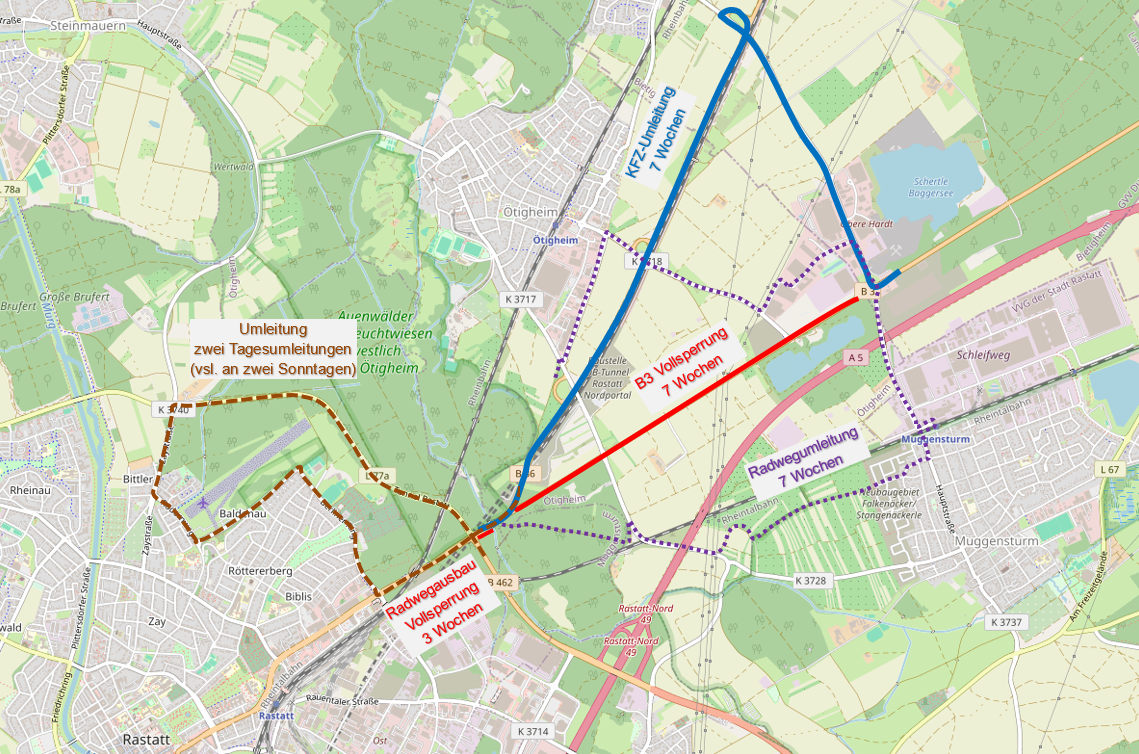 Rastatt – Muggensturm Verkehrskonzept