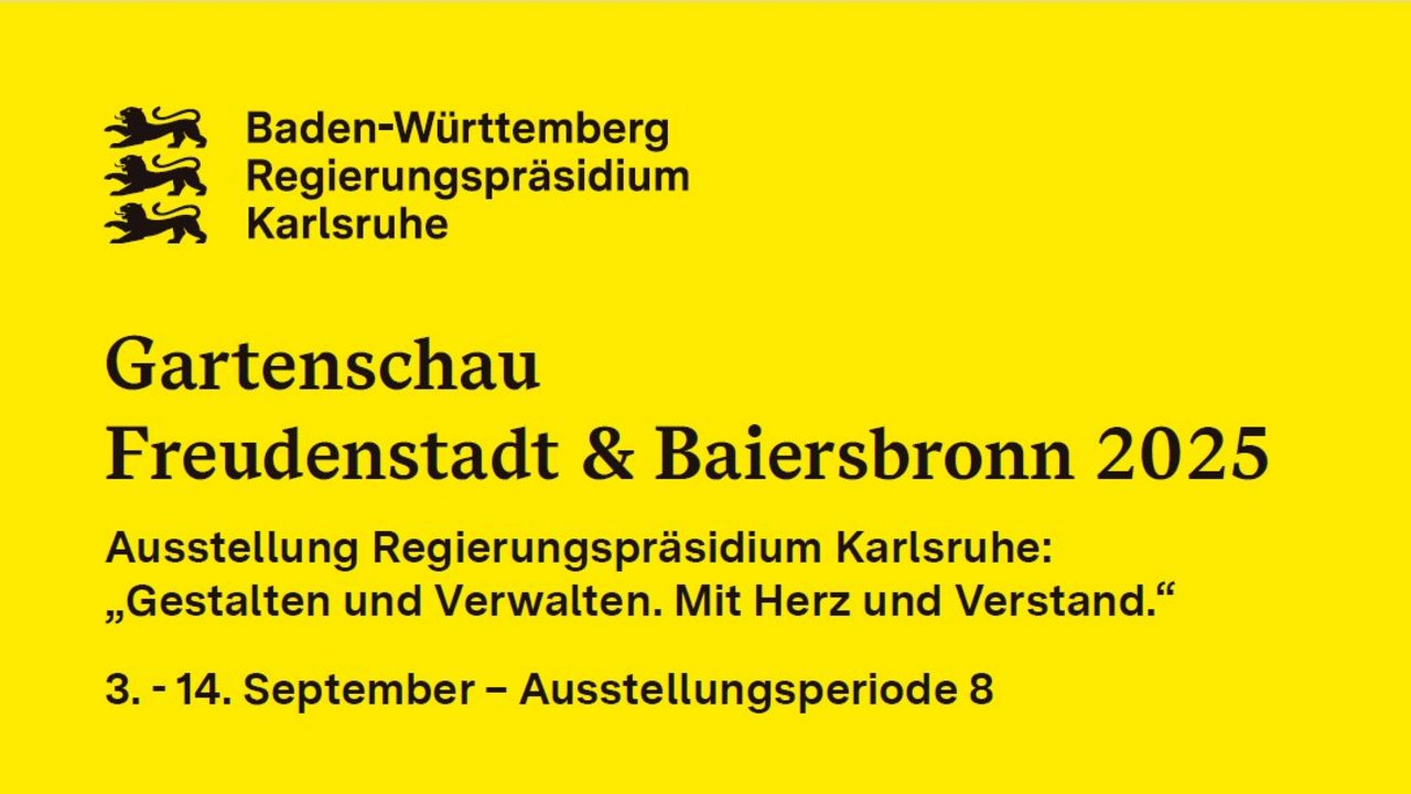 Auf diesem Bild sehen Sie einen Teil des Flyers Gartenschau Freudenstadt & Baiersbronn 2025