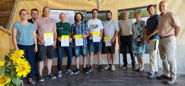 v.l.n.r.: Judith Knebel, Dr. Achim Brötel, Tobias Eisenhauer, Karl Binnig, Fran Fellmann, Christian Münch, Felix Heinrich, Jürgen Heinrich, Susanne Diebold, Daniel Raddatz, Dr. Ulrich Kraft