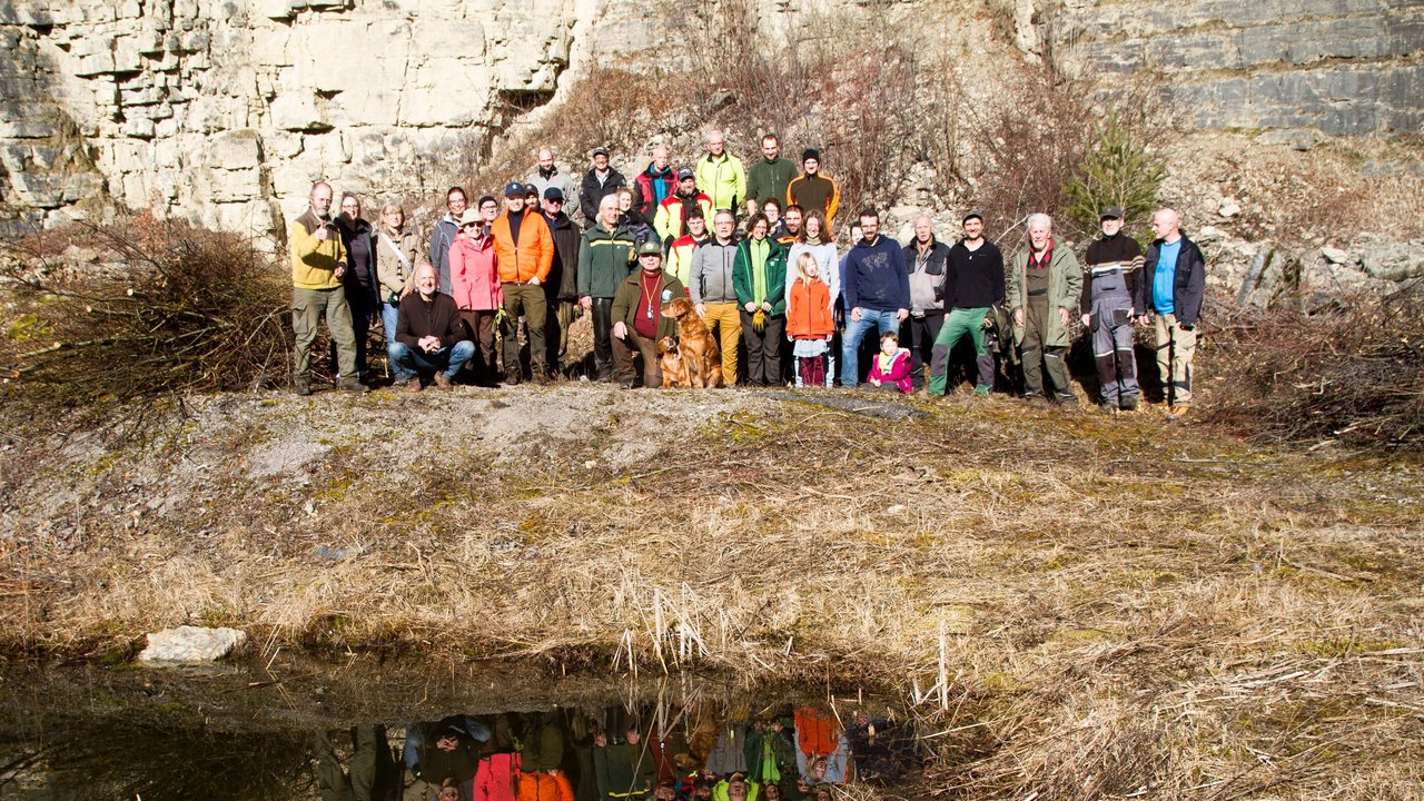 Landschaftspflegetag Ziegelberg Gruppenfoto