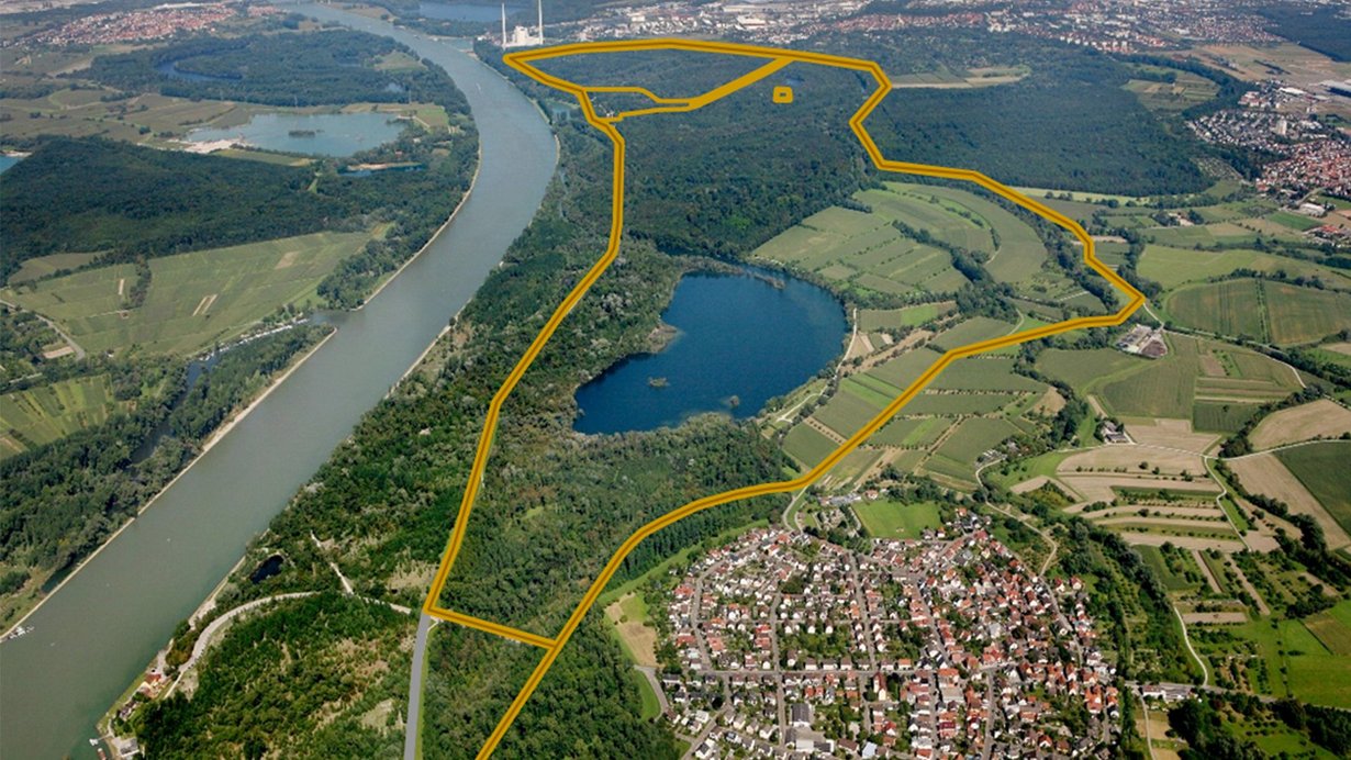 Luftbild mit neuem Dammverlauf