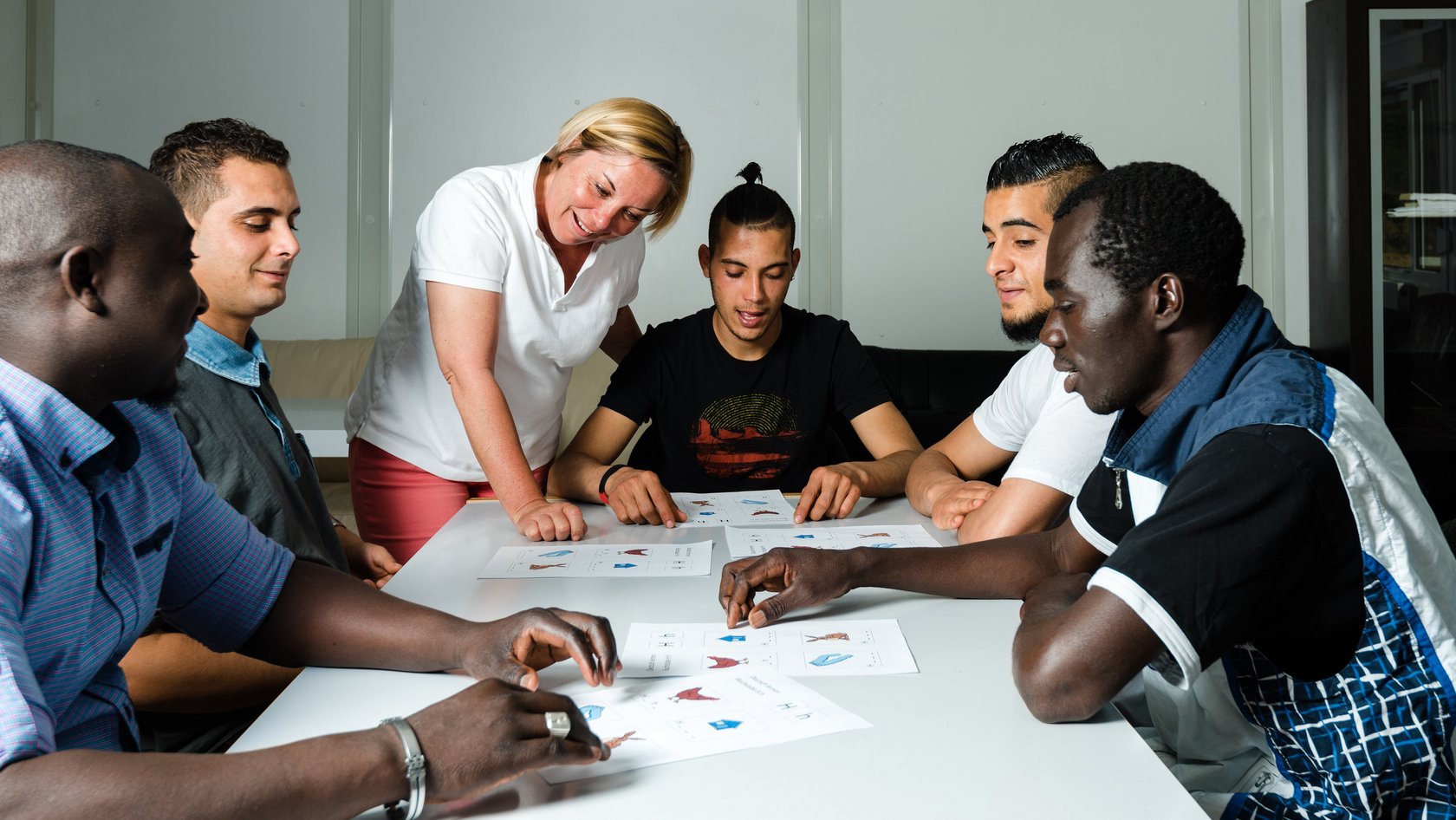 Sprachtraining für Flüchtlinge