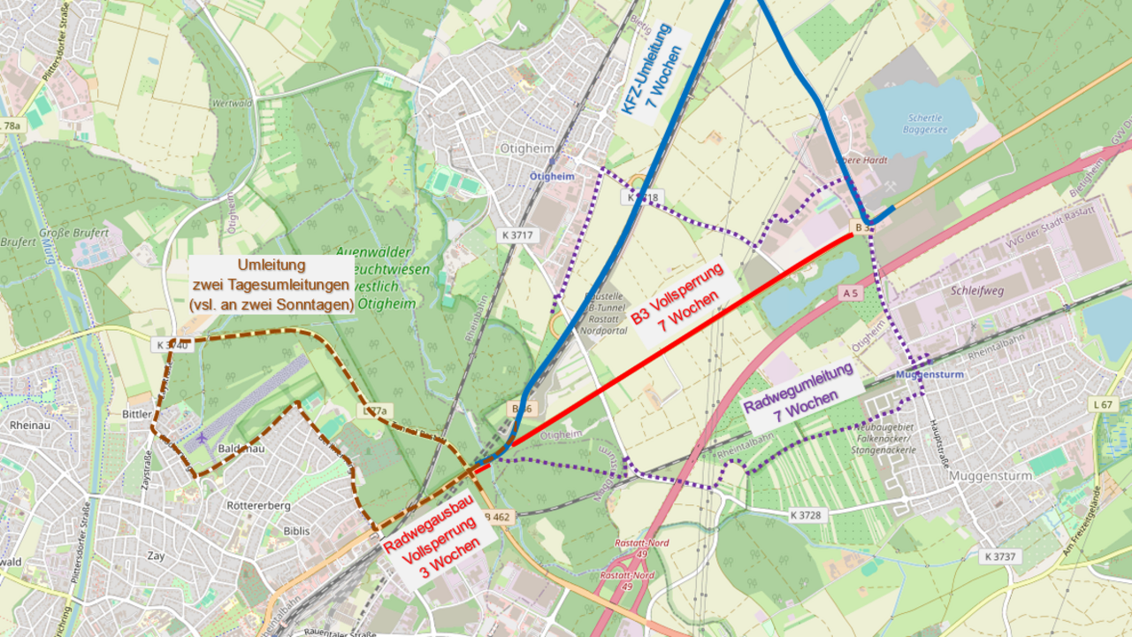 Rastatt – Muggensturm Verkehrskonzept