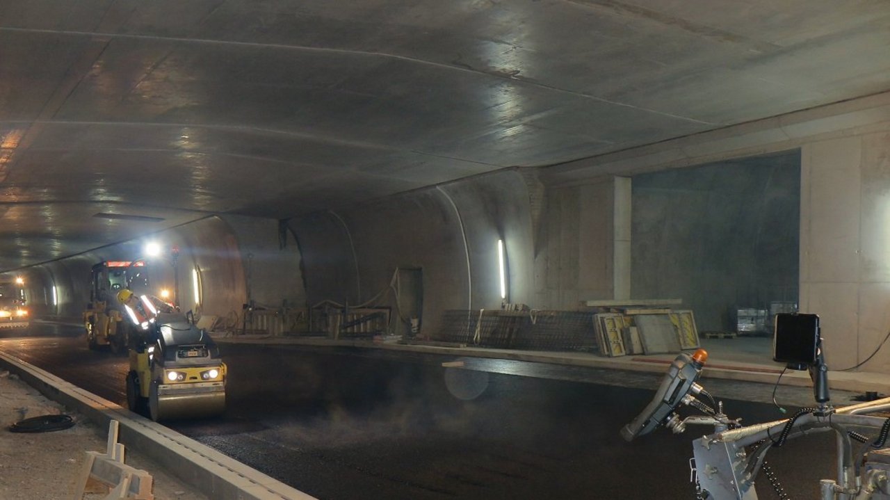 Die letzten Meter bis zum Tunnelausgang Süd