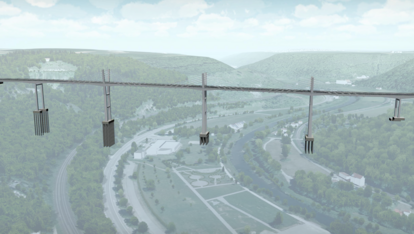 Visualisierte Tragwerksplanung am Beispiel der Hochbrücke Horb im Zuge der B 32, Quelle: V-KON.media GmbH, Trier Visualisierte Tragwerksplanung am Beispiel der Hochbrücke Horb im Zuge der B 32
