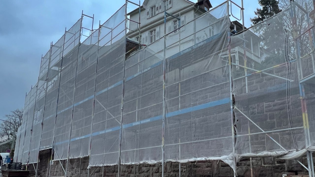 Sanierung der Stützmauer am Brahmshaus in Baden-Baden