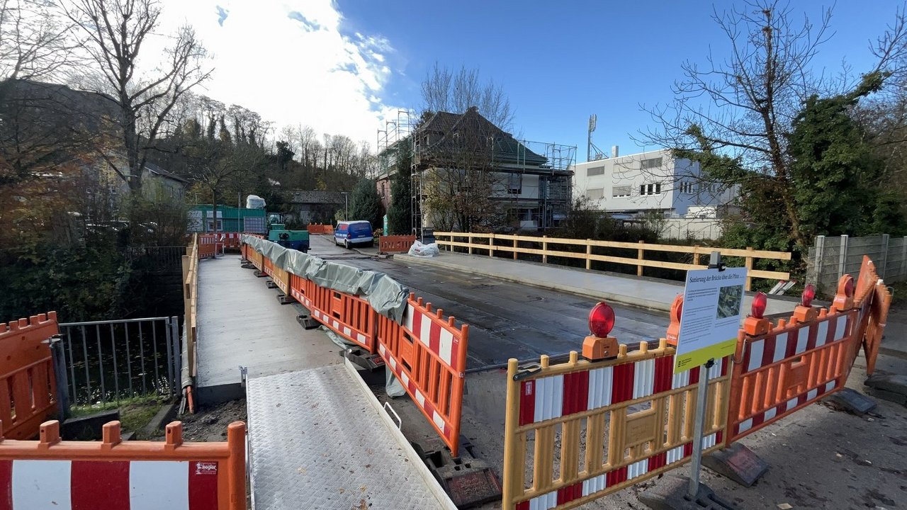 Pfinztalbrücke Grötzingen Foto der Arbeiten, Stand 17. November 2025