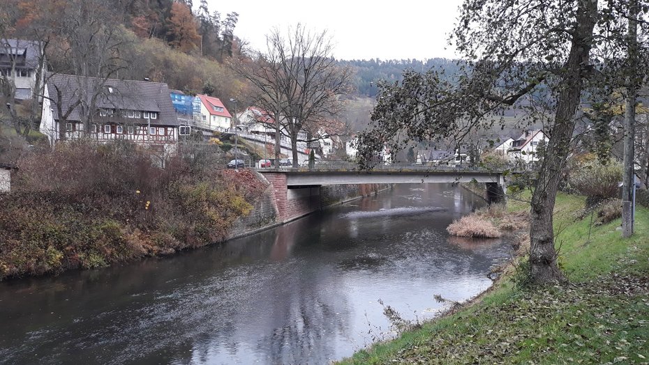 Alte Brücke über die Nagold in Wildberg