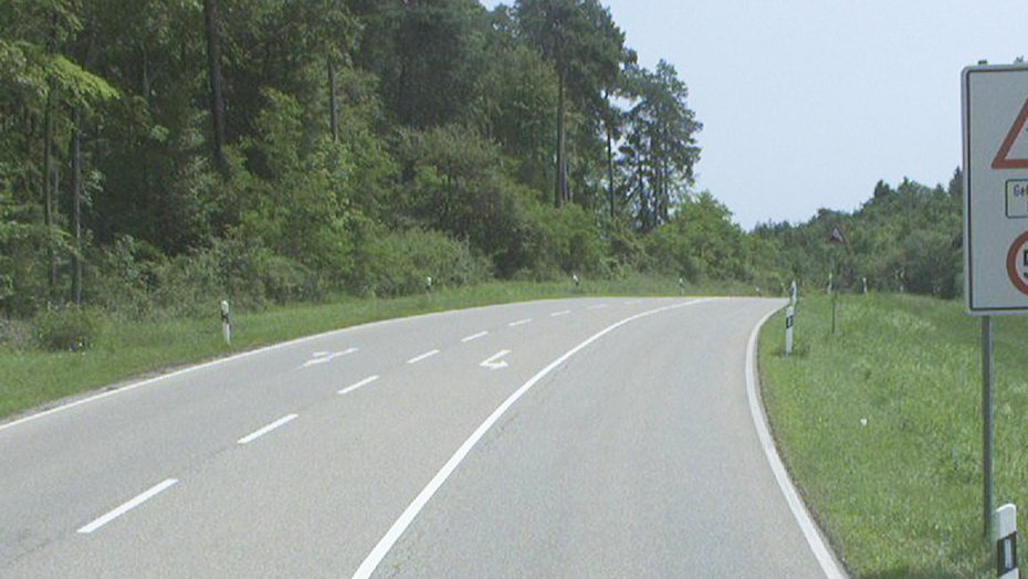 Bestandssituation der B 28 im Bereich „Rauher Stich“