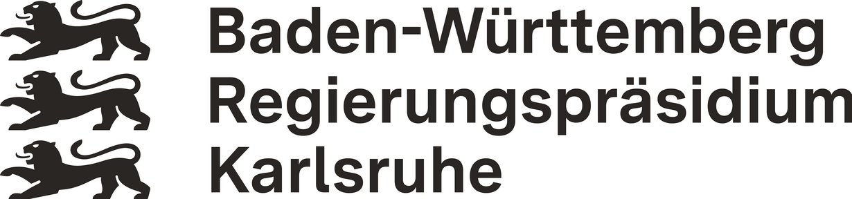 Auf diesem Bild sehen Sie das Logo vom Regierungspräsidium Karlsruhe 