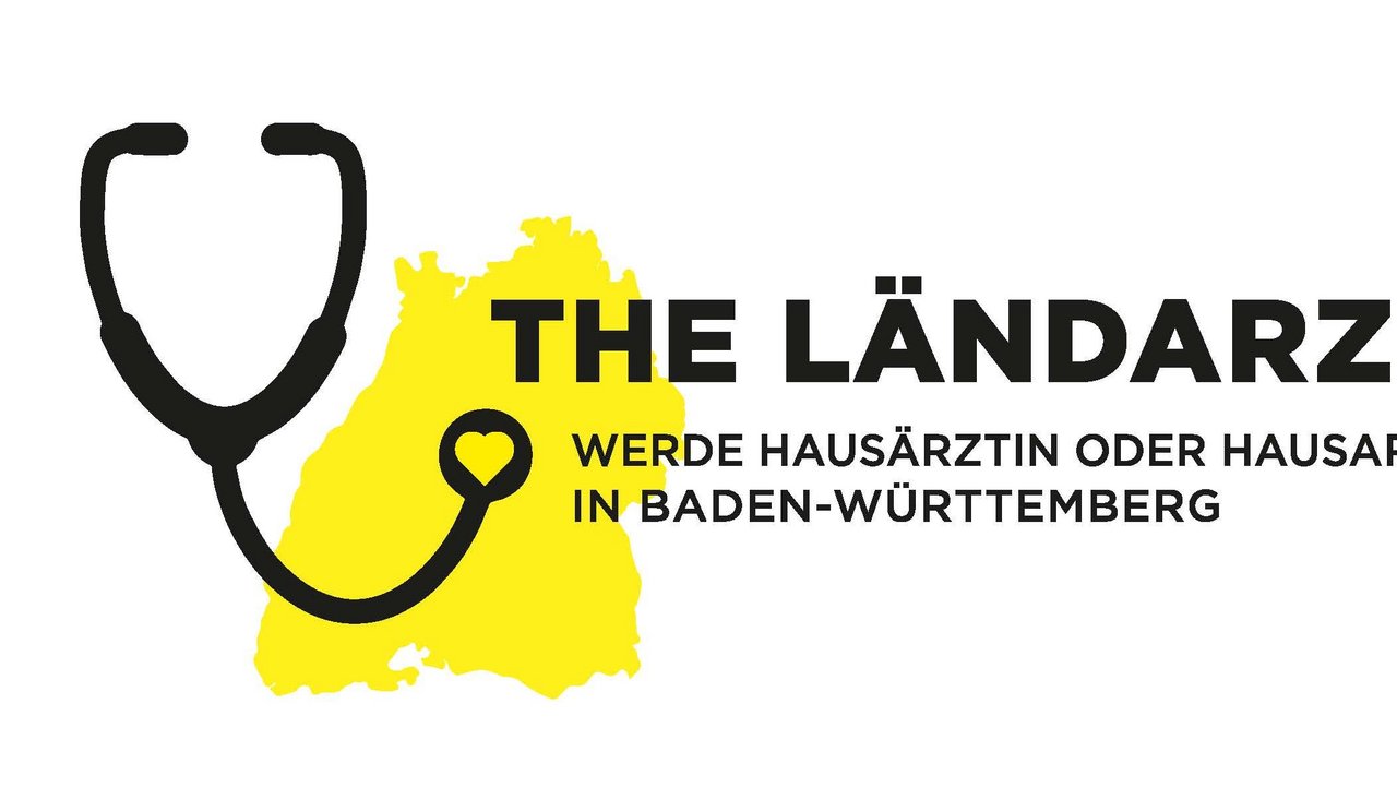 Bild zeigt das Logo der Kampagne "The Ländarzt - werde Hausärztin oder Hausarzt in Baden-Württemberg"