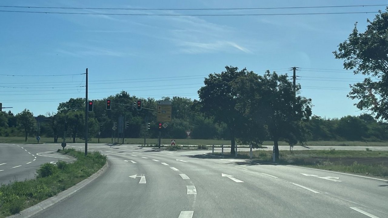 Fahrbahndecke nach Fertigstellung