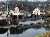 Schalarbeiten der Widerlager