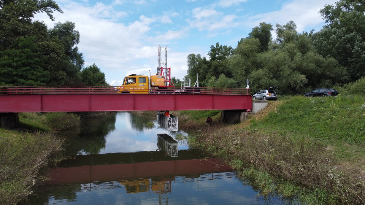 Bauwerksprüfung mit Brückenuntersichtgerät