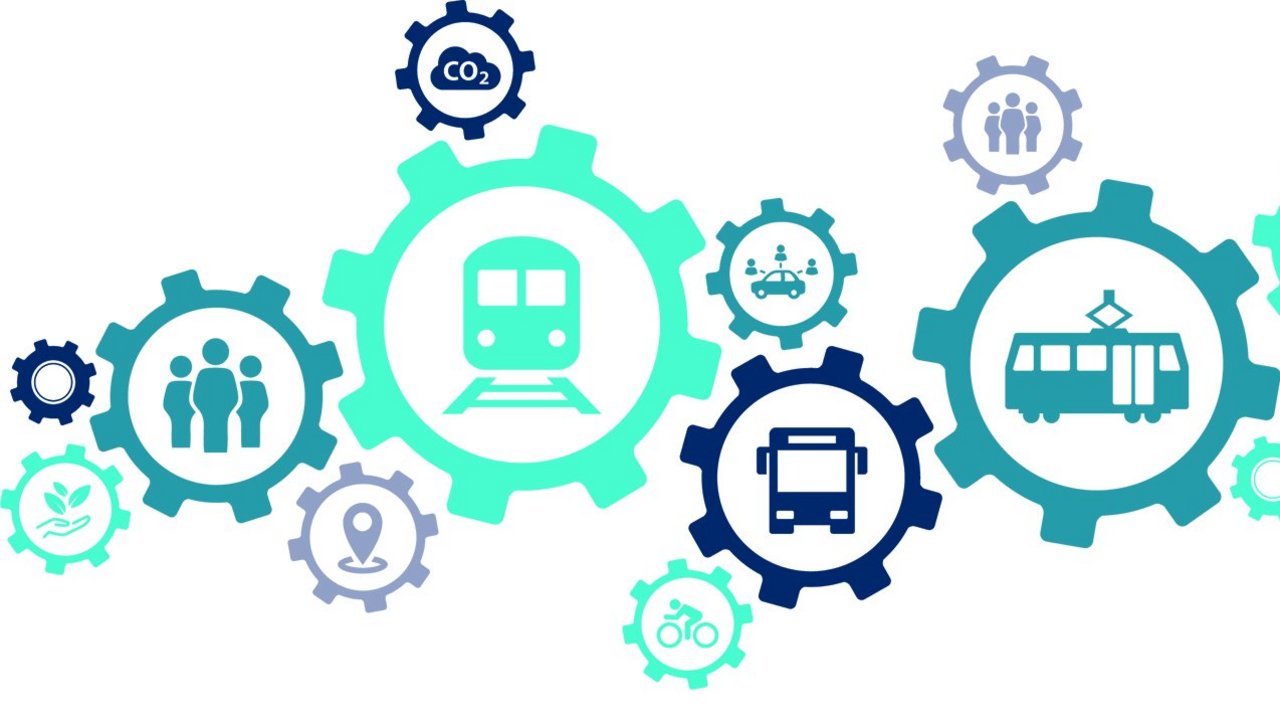 Neue Mobilität – Rad- und Fußverkehr, ÖPNV und Motorisierter Individualverkehr greifen wie Zahnräder ineinander