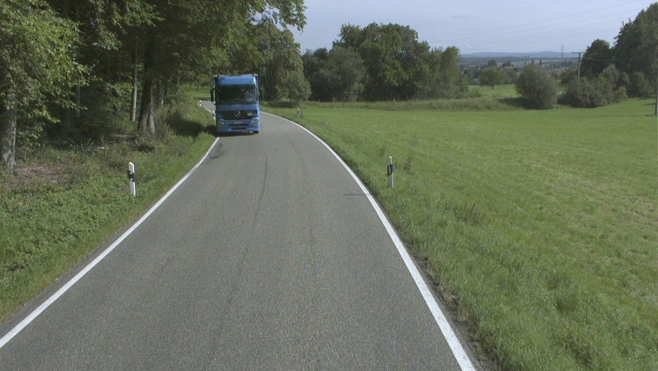 Routinemäßige Streckenbefahrung des Betriebsdienstes in Fahrtrichtung Wiernsheim