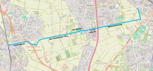 Auf diesem Bild sehen Sie das Teaserbild des Radschnellweges 16 